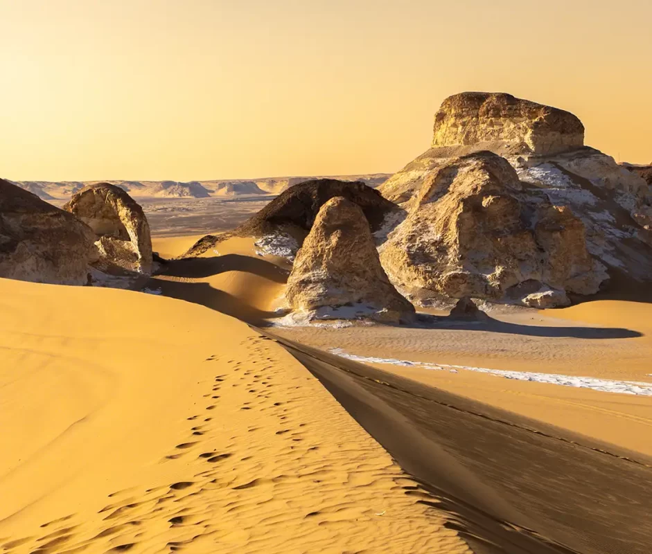Golden Hour over the Western Desert