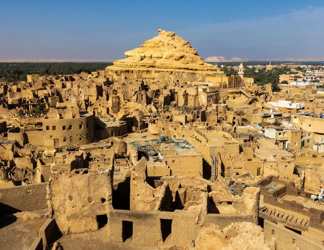 The unique skyline of Siwa Egypt